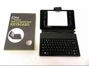 IDeaUSA WDK002BK Keyboard/Cover for 7-inch Tablet W/ Micro USB Cable