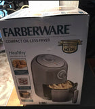 Faberware Air Fryer 1.9 QT Compact Oil-less Fryer Versatile Cooking Gray